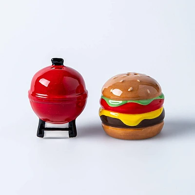 Boston Warehouse Flea Market Shaped 'BBQ' Salt & Pepper - Set of 2