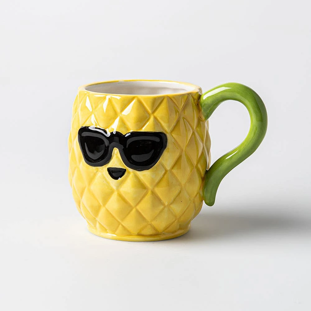 Boston Warehouse Flea Market Shaped 'Pineapple' Mug (Multi Colour)