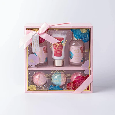 Pure Passion Joyful 'Peony' Shower & Bath Gift Set of 6