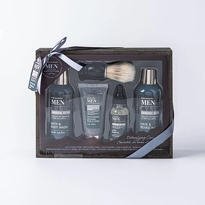 Men Expert Charcoal Detox 'Peppermint & Aloe' Hair & Body Gift Set