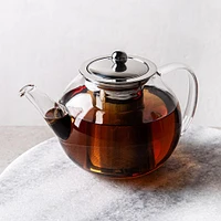 KSP Tropea Glass Teapot with Mesh Infuser (Clear)