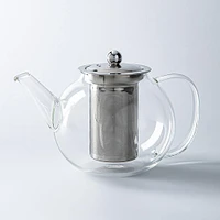 KSP Tropea Glass Teapot with Mesh Infuser (Clear)