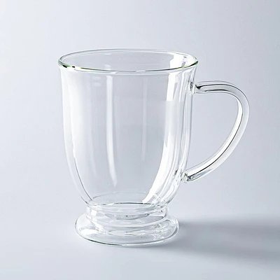 KSP Genoa Double Wall Glass Mug - Set of 2 (Clear)