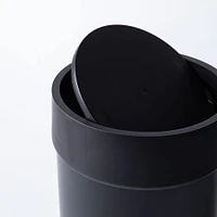 Umbra Touch Plastic Waste Can with Lid 6L (Black)