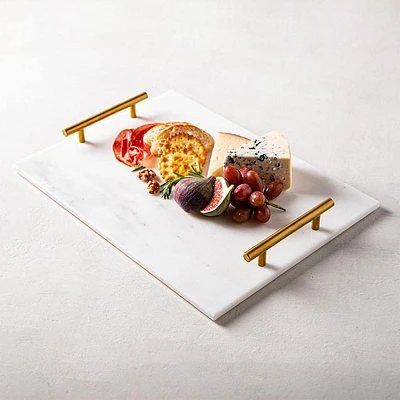 KSP Delight Marble Serving Tray with Handles (Marble)