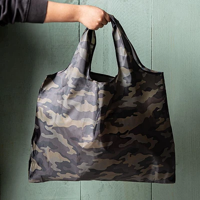 KSP Carry 'Camouflage' Shopping Bag (Black/Brown/Green)