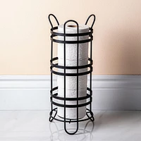 Moda At Home Duke Toilet Paper Reserve-Holder (Black)