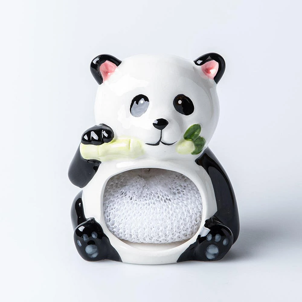 Boston Warehouse Scrubby 'Panda' Ceramic Scrubby Holder