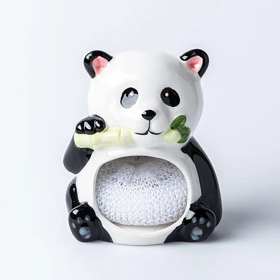 Boston Warehouse Scrubby 'Panda' Ceramic Scrubby Holder