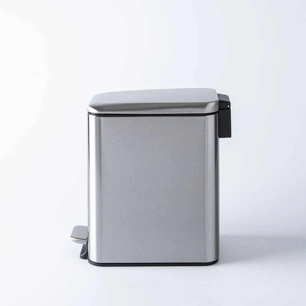 KSP Pedal 'Fingerprint-Proof' Soft-Close Garbage Can 5l (S/S Brushed)