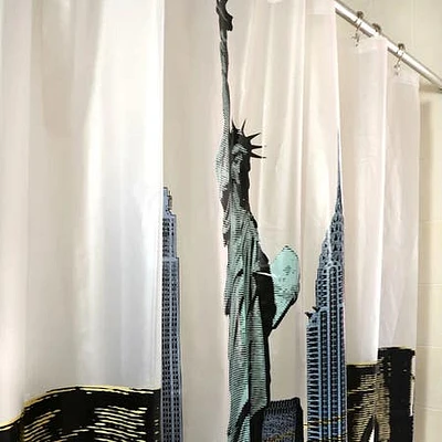 Harman Reinforced Grommet 'New York' Polyester Shower Curtain