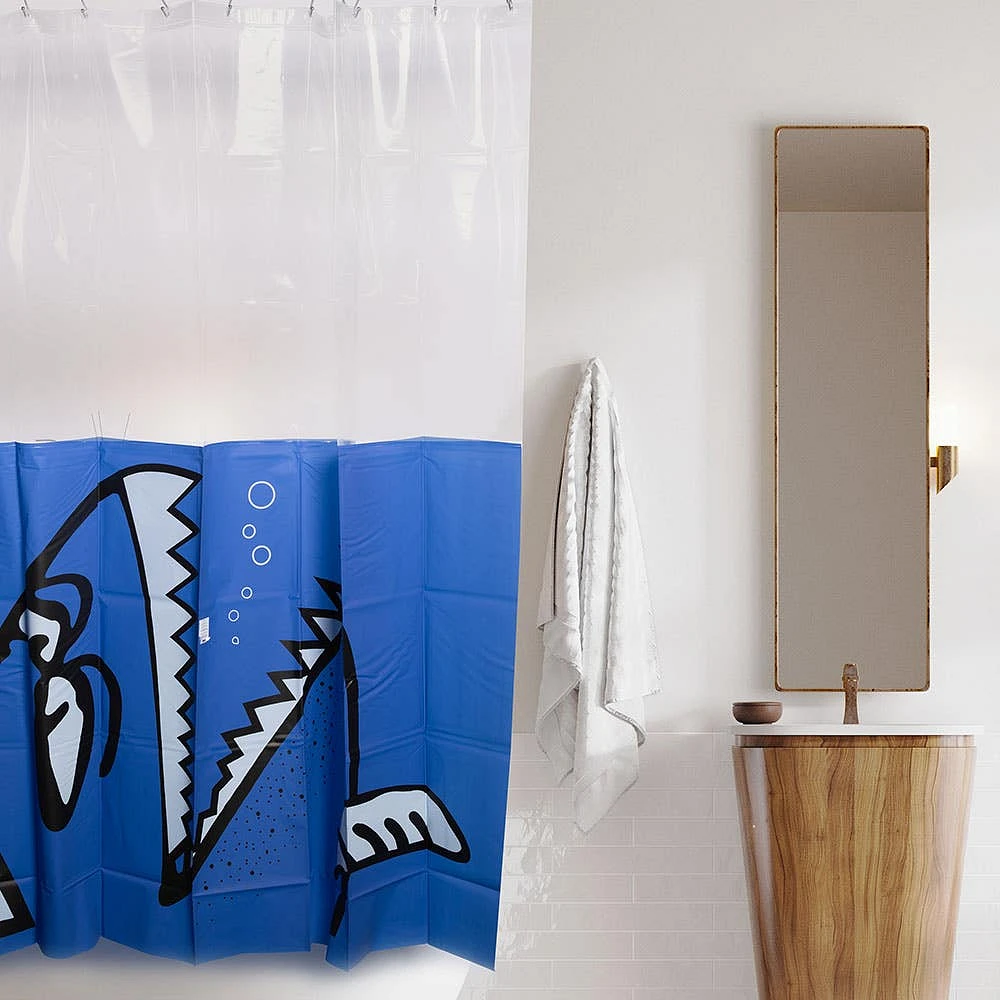 Harman Reinforced Grommet 'Shark' Polyester Shower Curtain