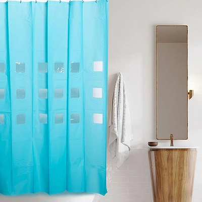 Harman Reinforced Grommet 'Window' Polyester Shower Curtain