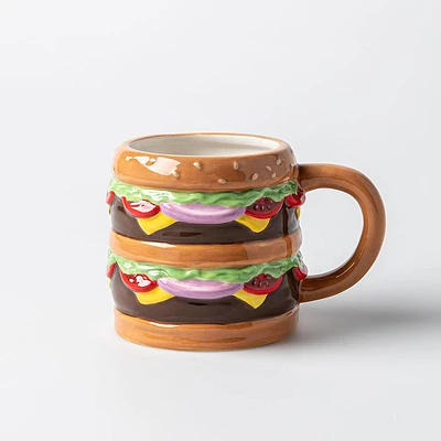 Boston Warehouse Flea Market Shaped 'Hamburger' Mug (Multi Colour)