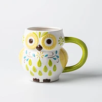 Boston Warehouse Flea Market Shaped 'Owl' Mug (Multi Colour)