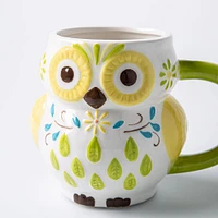 Boston Warehouse Flea Market Shaped 'Owl' Mug (Multi Colour)