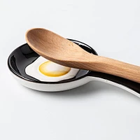 Boston Warehouse Shaped 'Fried Egg' Ceramic Spoon Rest