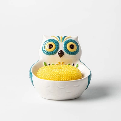 Boston Warehouse Scrubby 'Owl' Ceramic Scrubby Holder