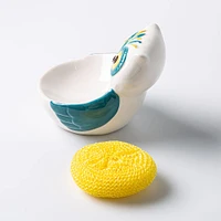 Boston Warehouse Scrubby 'Owl' Ceramic Scrubby Holder