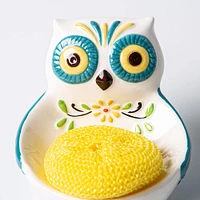Boston Warehouse Scrubby 'Owl' Ceramic Scrubby Holder