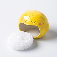 Boston Warehouse Scrubby 'Lemon' Ceramic Scrubby Holder