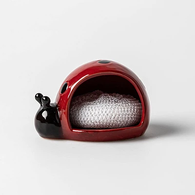 Boston Warehouse Scrubby 'Ladybug' Ceramic Scrubby Holder