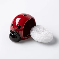Boston Warehouse Scrubby 'Ladybug' Ceramic Scrubby Holder