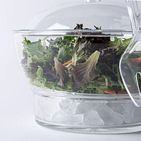 KSP Chill It Serving Bowl with Servers - Set of 6 (Clear)