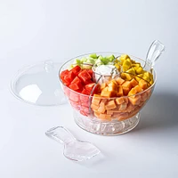 KSP Chill It Serving Bowl with Servers - Set of 6 (Clear)