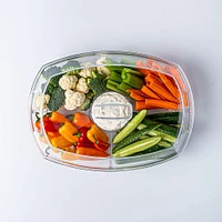 KSP Chill It 4-Section Tray - 15” x 11” x 4.5” (Clear)
