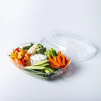KSP Chill It 4-Section Tray - 15” x 11” x 4.5” (Clear)