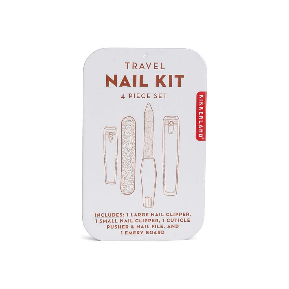 Kikkerland Tin Travel Nail Kit