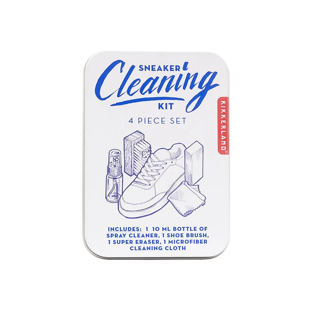 Kikkerland Tin Sneaker Cleaning Kit