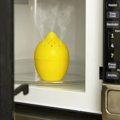 Kikkerland Zest Fresh Lemon Microwave Cleaner (Yellow)