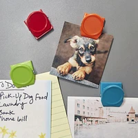 Kikkerland Funky 'Square' Clip Magnet - Set of 4 (Multi Colour)