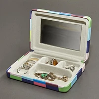 Kikkerland Journey 'Plaid' Travel Jewelry Case (Asstd.)