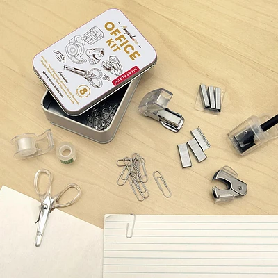 Kikkerland Tin Anywhere Office Kit