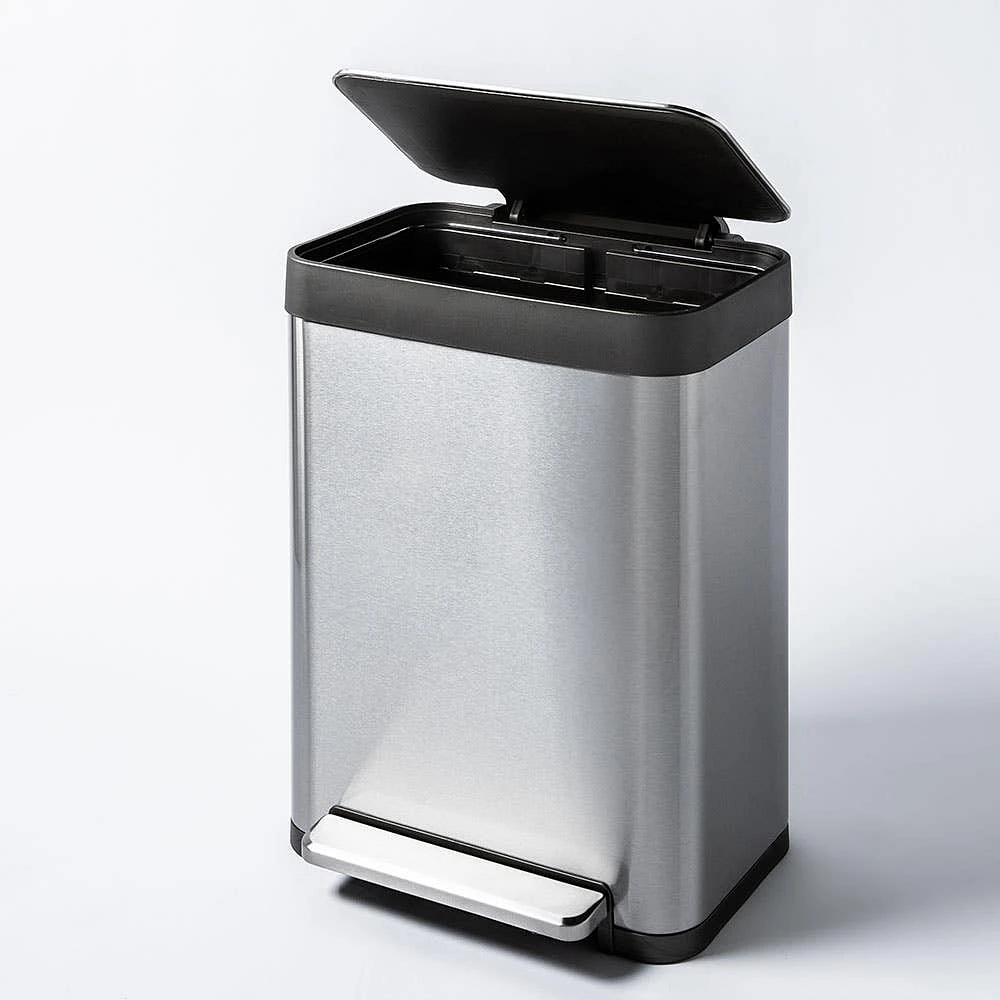 KSP Nexus 'Fingerprint-Proof' Soft-Close Garbage Can 50L