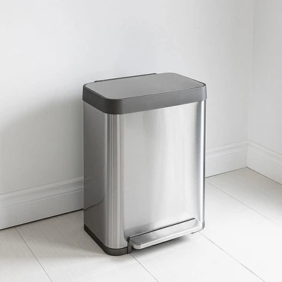 KSP Nexus 'Fingerprint-Proof' Soft-Close Garbage Can 50L