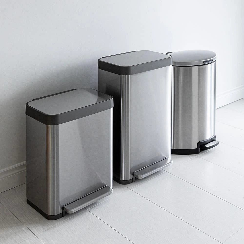 KSP Nexus 'Fingerprint-Proof' Soft-Close Garbage Can 50L