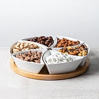 KSP Fixings Serving Set -  S/7 - 31cm Dia. (White)