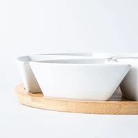 KSP Fixings Serving Set -  S/7 - 31cm Dia. (White)