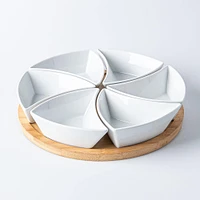 KSP Fixings Serving Set -  S/7 - 31cm Dia. (White)