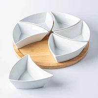 KSP Fixings Serving Set -  S/7 - 31cm Dia. (White)