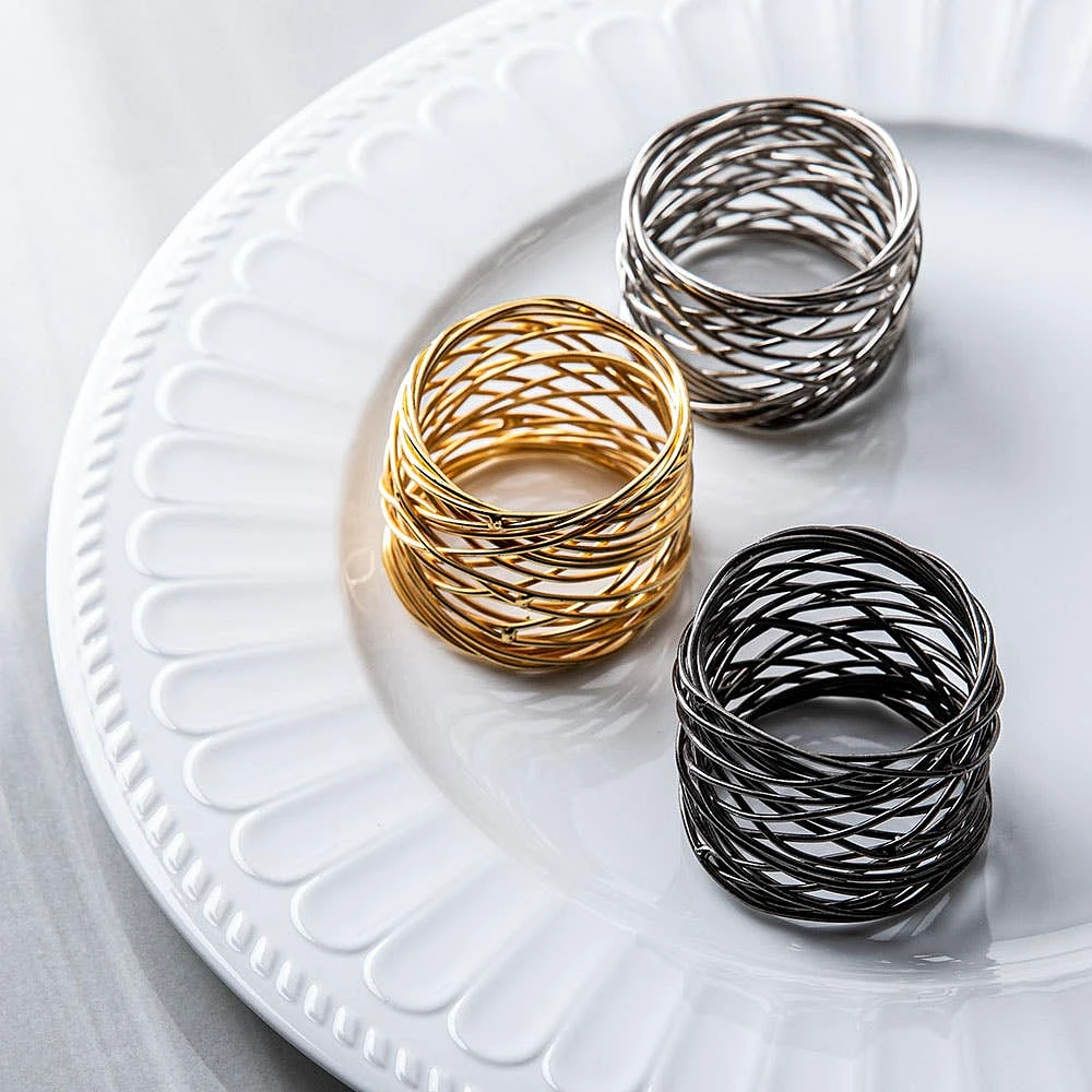 KSP Gather & Dine 'Nest' Napkin Ring (Nickel)