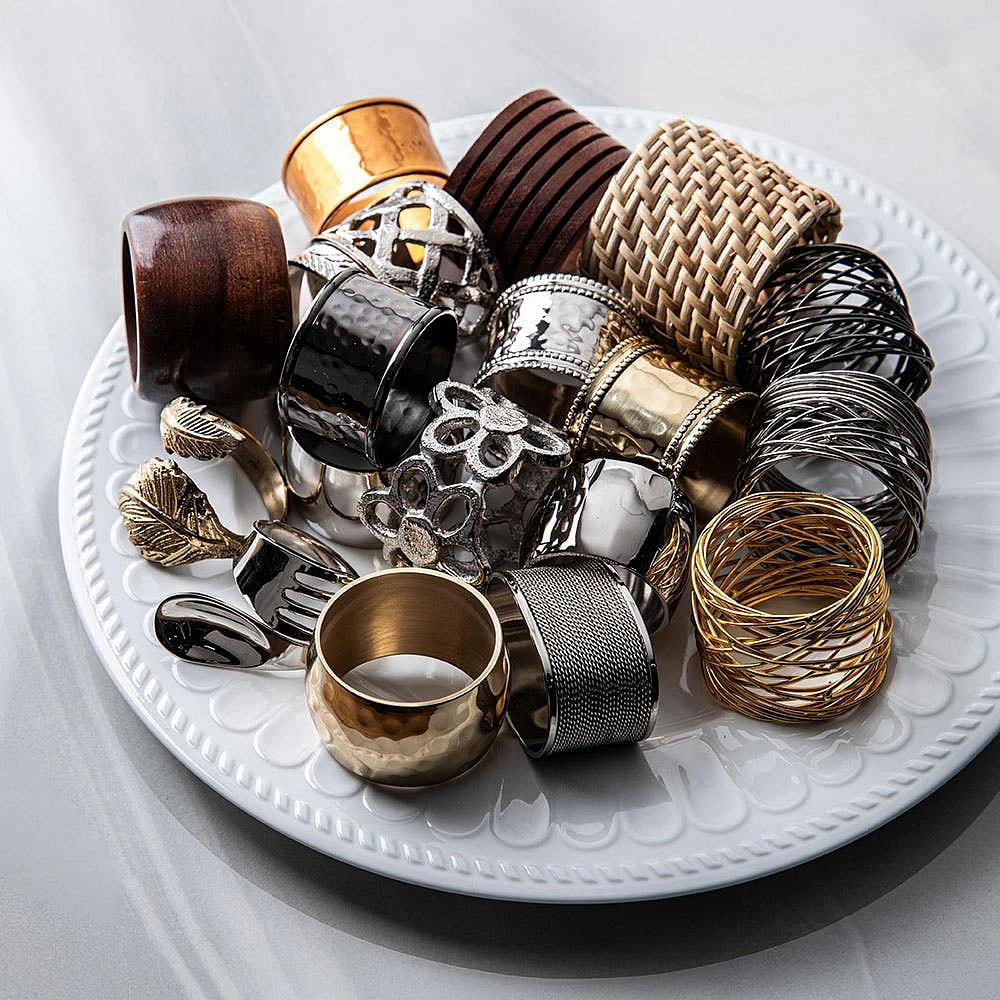 KSP Gather & Dine 'Nest' Napkin Ring (Nickel)