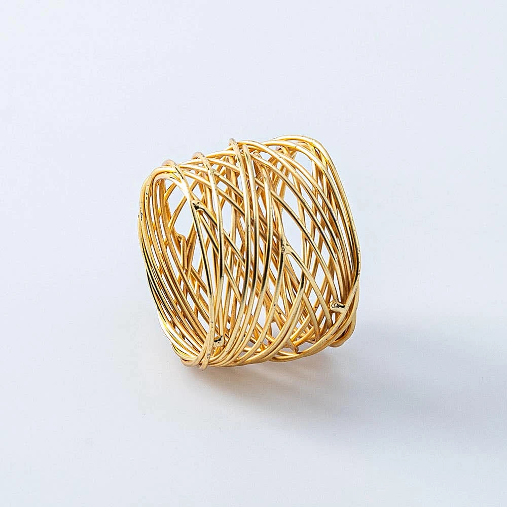 KSP Gather & Dine 'Nest' Napkin Ring (Gold)