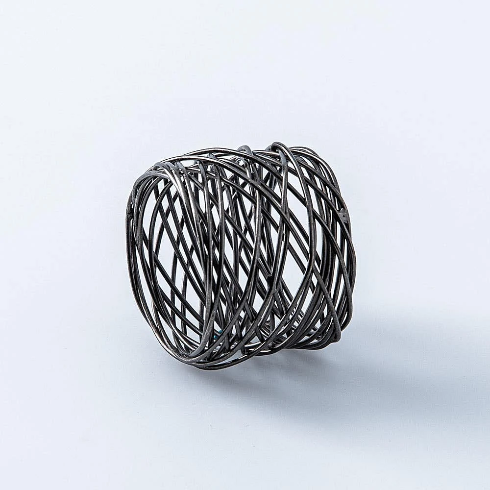 KSP Gather & Dine 'Nest' Napkin Ring (Black)