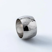 KSP Gather & Dine 'Hammered' Napkin Ring (Nickel)