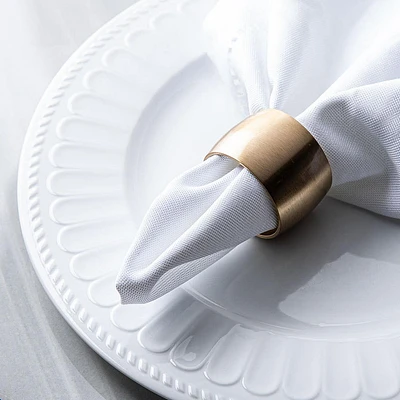 KSP Gather & Dine 'Round' Napkin Ring (Matte Brass)